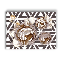 Tablou Canvas Golden Roses Mosaic - Img 3