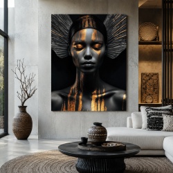 Tablou Canvas - Golden tribal godess