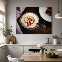 Tablou Canvas Iaurt Si Cereale