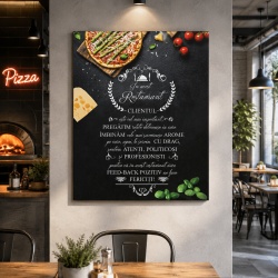 Tablou Canvas In Acest Restaurant - Pizza