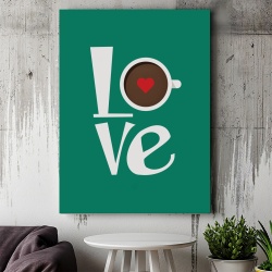 Tablou Canvas Inspirațional - Love (handwrite in a frame) - Img 3