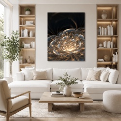 Tablou Canvas Magical Golden Flower