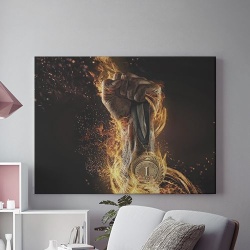 Tablou Canvas Medalia De Aur - Img 1
