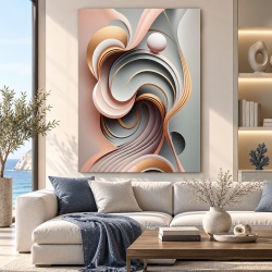Tablou Canvas Modern Abstract - 3D imaginary ballance
