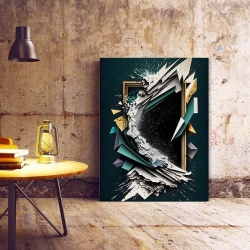 Tablou Canvas Modern Abstract - Exploding 3D frame - Img 3