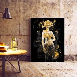 Tablou Canvas Modern Abstract - Golden Godess (illustration) - Img 3