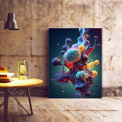 Tablou Canvas Modern Abstract - Underwater microworld - Img 3