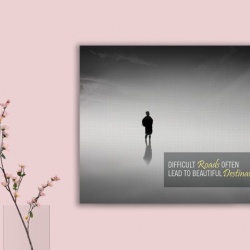 Tablou Canvas Motivational - Difficult Roads - Img 3