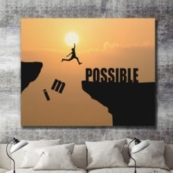 Tablou Canvas Motivational - Impossible - Img 5