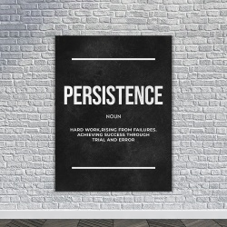 Tablou Canvas Motivational - Persistence (definition) - Img 2