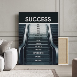 Tablou Canvas Motivational - Success (escalator) - Img 3