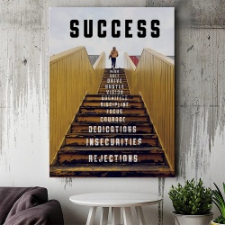 Tablou Canvas Motivational - Success (stair steps) - Img 3
