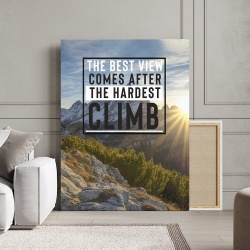 Tablou Canvas Motivational - The best view - Img 3
