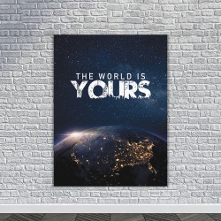 Tablou Canvas Motivational - The world is yours - Img 4