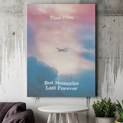 Tablou Canvas Motivational -Time flies (airplane) - Img 2