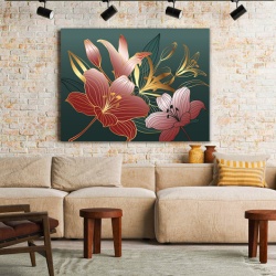 Tablou Canvas Royal Pink Lilies