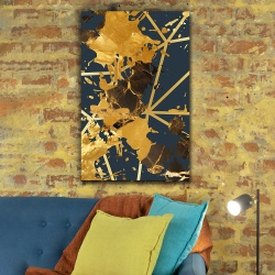 Tablou canvas - Rusty Gold on Navy (ZAZ 020)