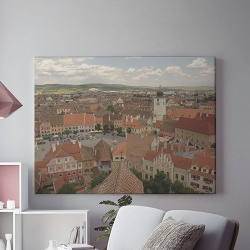 Tablou Canvas Sibiu Vazut De Sus - Img 1