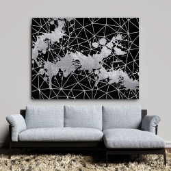 Tablou canvas - Silver on Black (ZAZ 140) - Img 5