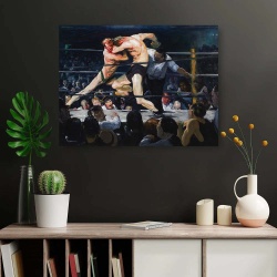 Tablou Canvas "Stag Night At Sharkeys" - Luptători la Sharkey’s