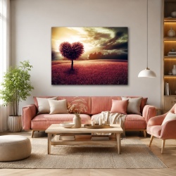 Tablou Canvas Tree Heart At Down