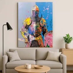 Tablou Canvas - Urban Art Knight - Img 3
