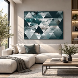 Tablou Canvas Valuri Si Forme Geometrice