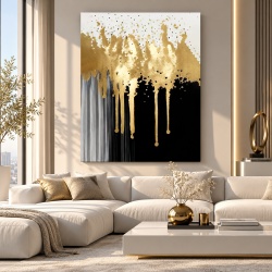 Tablou Golden drips