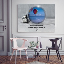 Tablou Motivational - A Mind Is Like A Parachute - Img 2