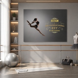 Tablou Motivational - Action Is The Foundational Key