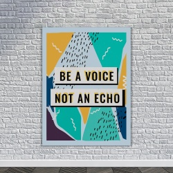 Tablou Motivational - Be a voice (modern doodle) - Img 4