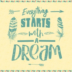 Tablou Motivational - Everything Starts With A Dream - Img 4