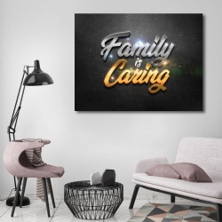 Tablou Motivational - Family is caring - Img 4