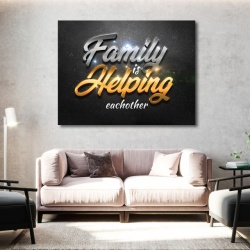 Tablou Motivational - Family is helping - Img 3