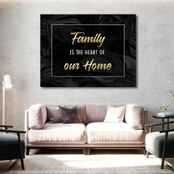 Tablou Motivational - Family is the heart of our home - Img 4