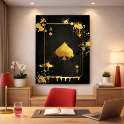 Tablou Motivational - Golden Ace