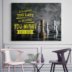 Tablou Motivational - It's Never Too Late To Be You - Img 2