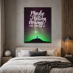 Tablou Motivational - Maybe I Belong Among The Stars