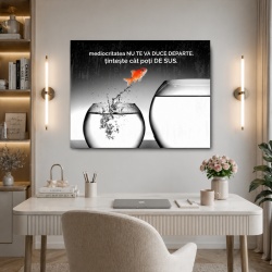 Tablou Motivational - Mediocritatea Nu Te Va Duce Departe