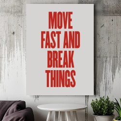 Tablou Motivational - Move fast and break things - Img 3