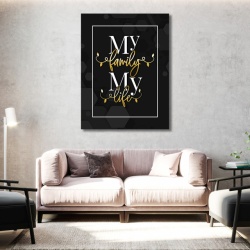Tablou Motivational - My family, my life - Img 4