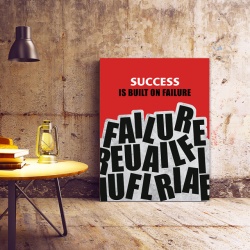 Tablou Motivational - Success Is Built On Failure - Img 2