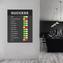 Tablou Motivational - Success on - off - Img 3