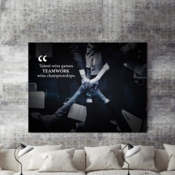 Tablou Motivational - Teamwork Wins Championships - Img 2