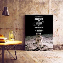 Tablou Motivational - The Best Way To Predict Future (Astronaut) - Img 2