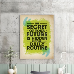 Tablou Motivational - The Secret Of Your Future - Img 2