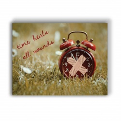 Tablou Motivational - Time Heals all Wounds 3