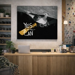 Tablou Motivational - Yes you can (climbing)