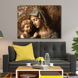 Tablou Religios - Fecioara si Pruncul - Img 2