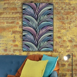 Tablou Vegetatie - Pattern cu frunze exotice pastel (035) - Img 5